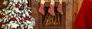 Christmas tree and stockings